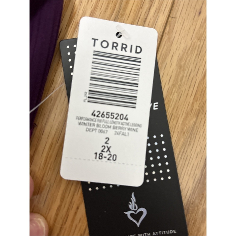 Torrid Performance Rib Full Length Active Legging… - image 3